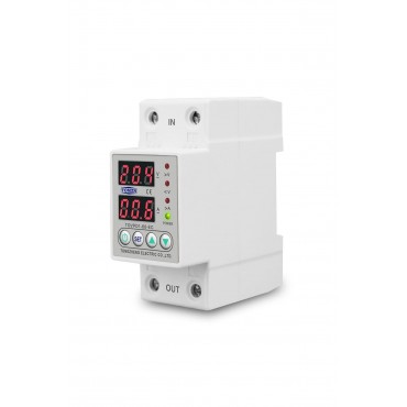 Tomzn Voltaj ve Akım Koruma Rölesi Yüksek Alçak Gerilim Koruyucu Monofaz 40A Elektrik Bekçisi