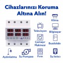 Tomzn Trifaz Gerilim ve Akım Koruma Rölesi Yüksek Alçak Voltaj Koruyucu Röle 220V 100A 3Faz
